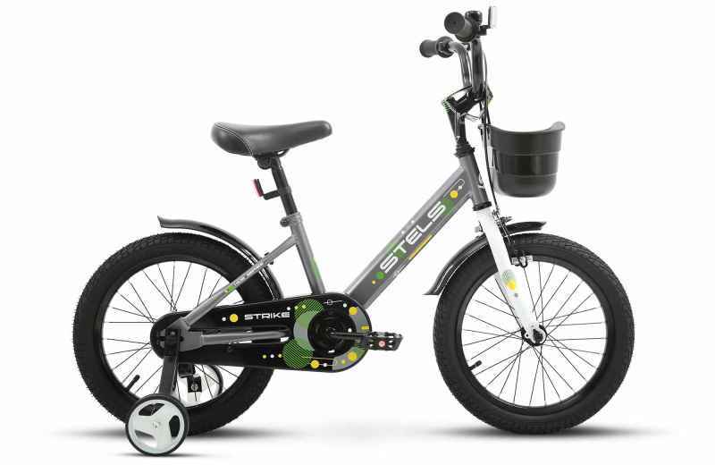 Велосипед STELS Strike VC 16" (9.6 2024 Серый )