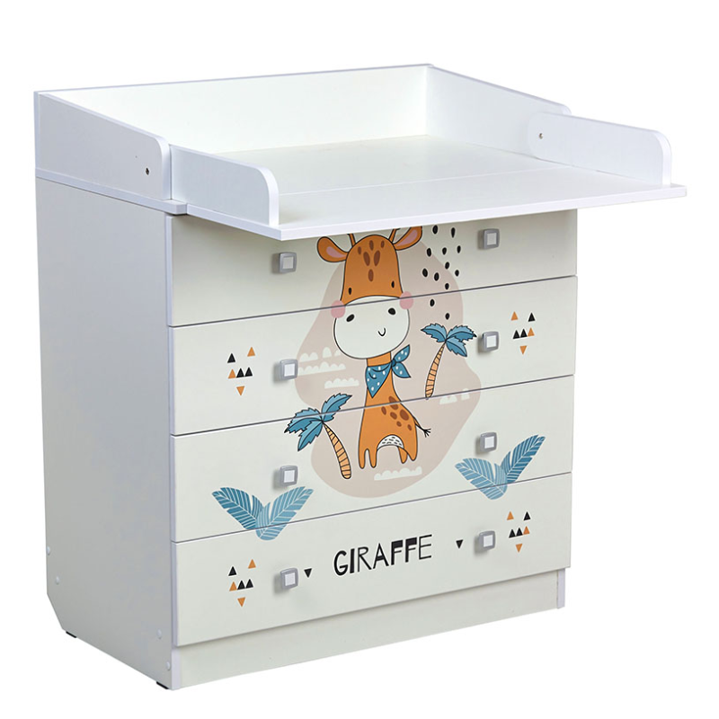 Комод Фея 1580 (Жирафик, Белый)