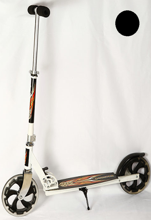 Самокат 2-х колесный PU 200 мм (Black/черный)