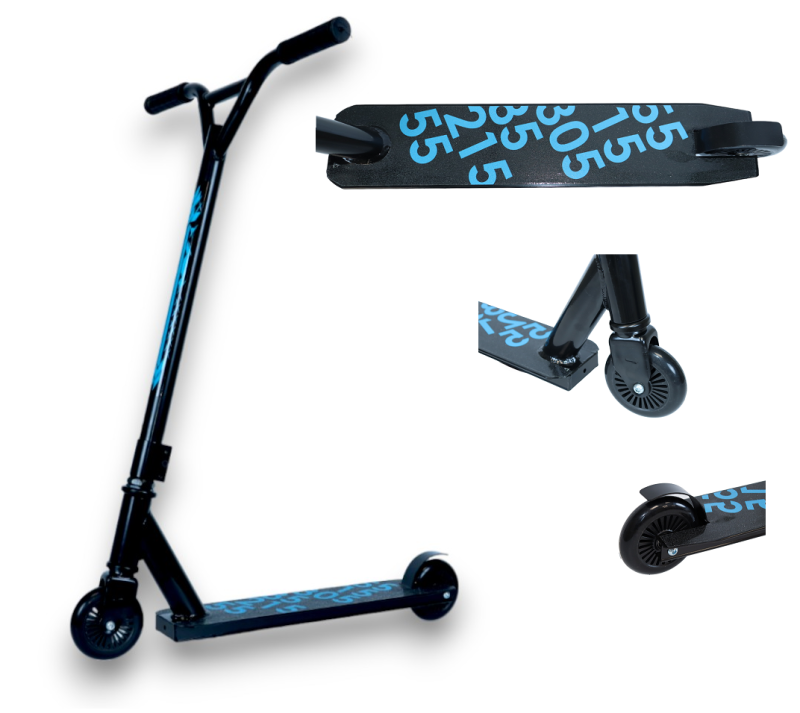 Самокат 2-х колесный трюковый Х PU-PL (Black/черный)