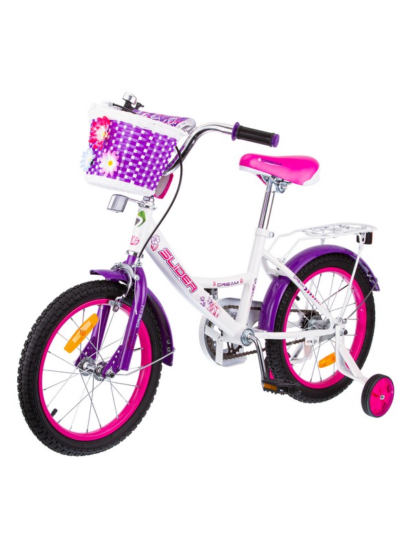 Велосипед Slider Dream 16" (9  Белый/розовый IT106086)