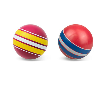 Мяч резиновый  d150мм ручное окрашивание Серия "Классика" (ободок)