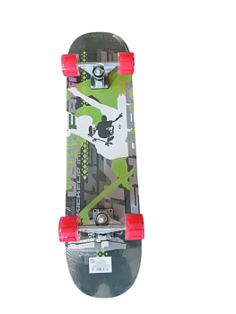 Скейт деревянный, колеса PU  светятся 31"-79см