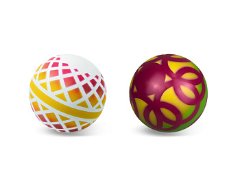 Мяч резиновый  d150мм окрашивание по трафарету  (Любой)